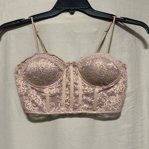Forever 21 -Forever 2 Nude Corset Top /Size S / Box 4-24‎